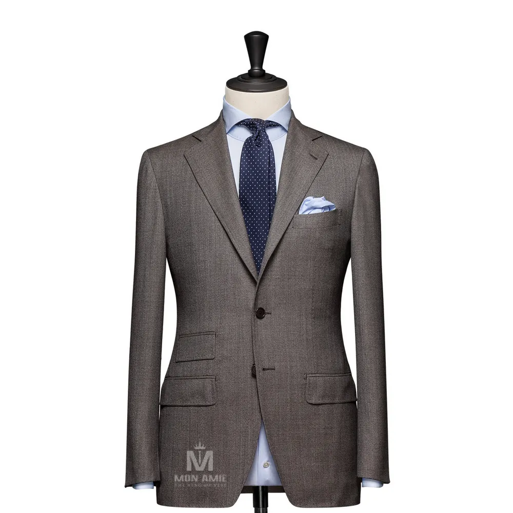 Vest đồng phục nâu trơn — 1/3