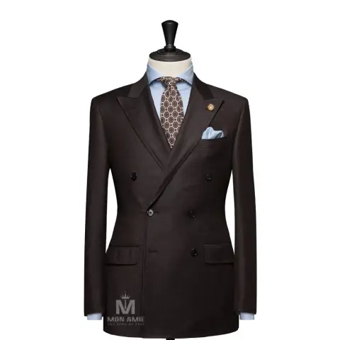 Vest đồng phục nâu trơn — BARRINGTON-18017