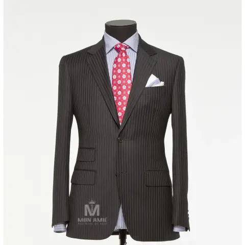 Vest đồng phục sọc đen · 02