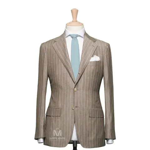 Vest đồng phục sọc nâu · 05