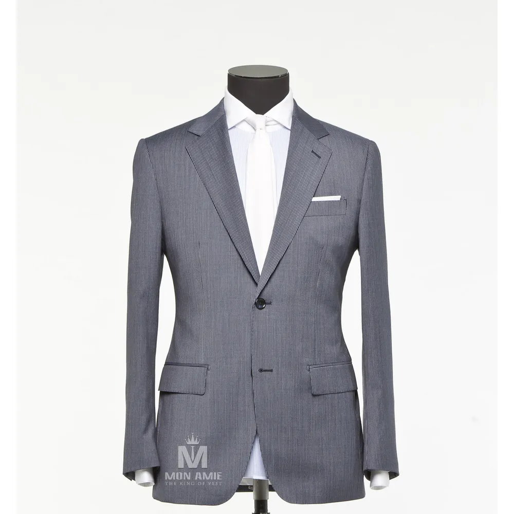 Vest đồng phục sọc xám · 07 — 1/3