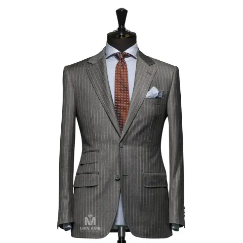 Suit xám sọc dọc 2 khuy — 147607