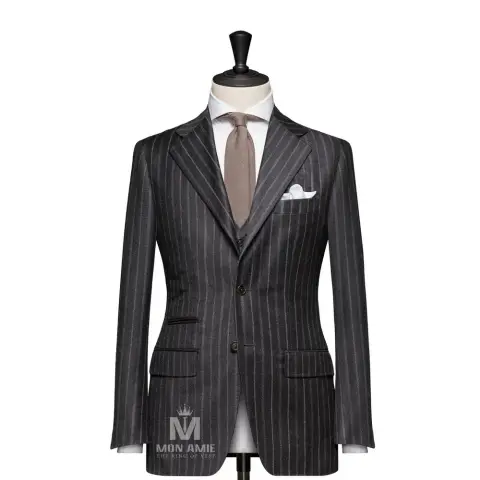 Vest đồng phục sọc xám · 26
