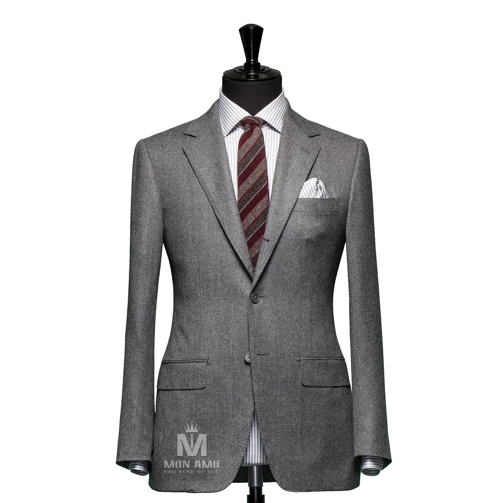 Vest đồng phục sọc xám — 1/3