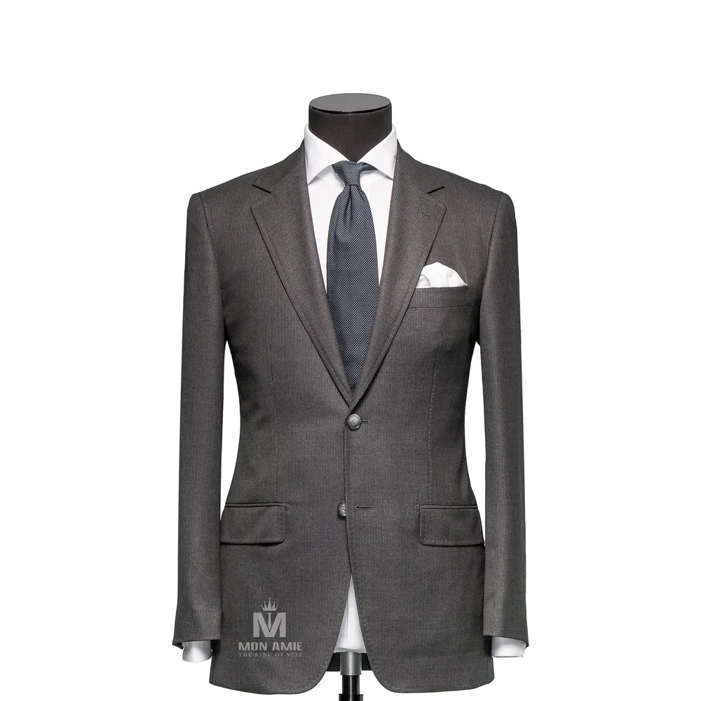 Vest đồng phục sọc xám — 1/3