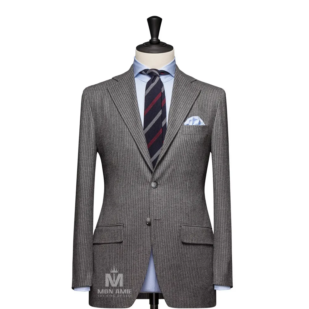 Vest đồng phục sọc xám — 1/3