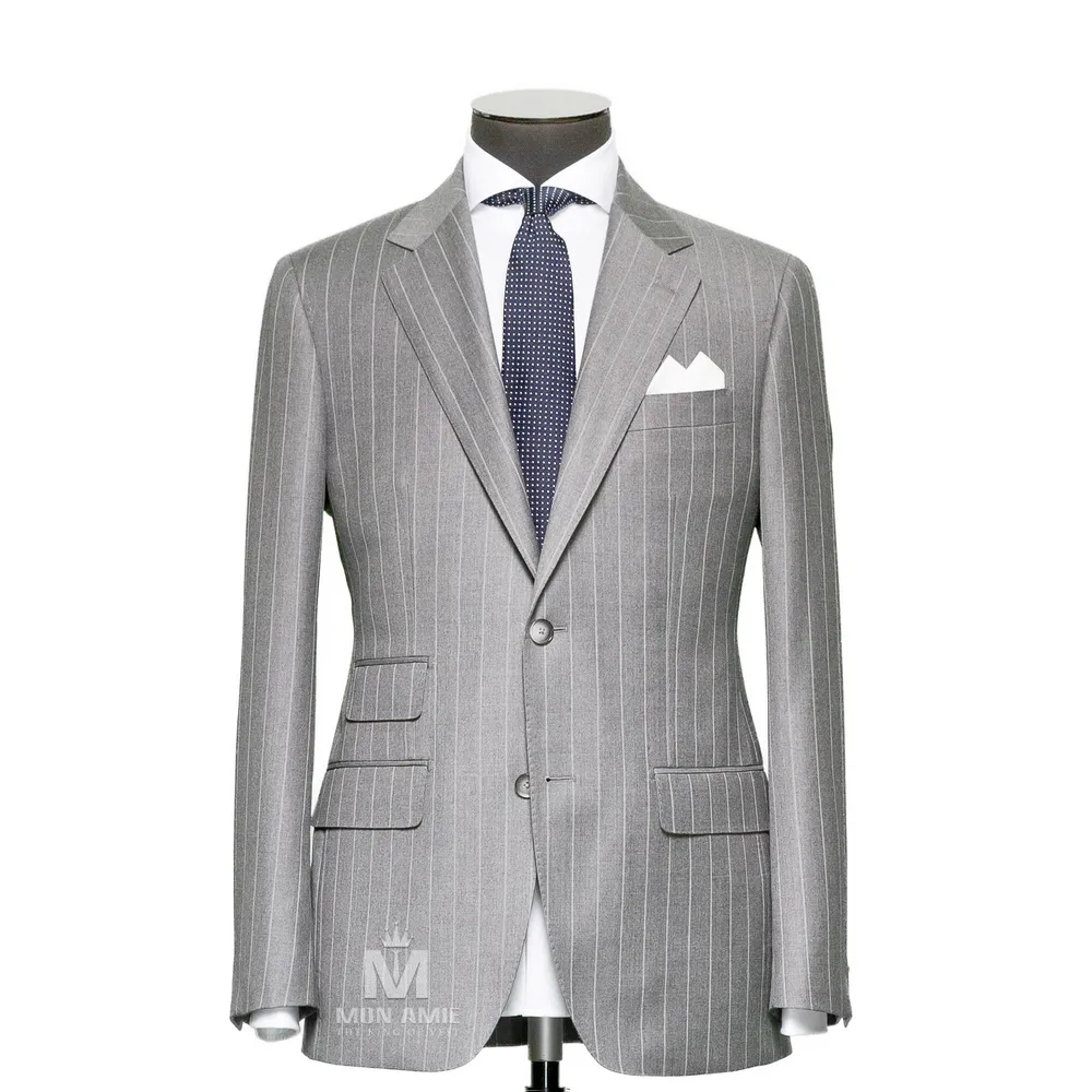 Vest đồng phục sọc xám — 1/3