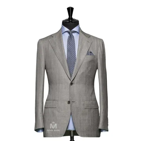 Vest đồng phục sọc xám — 71126-01