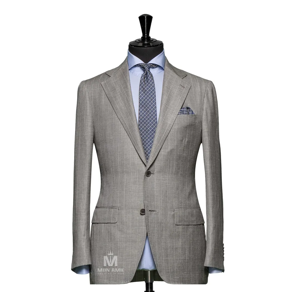 Vest đồng phục sọc xám — 1/3