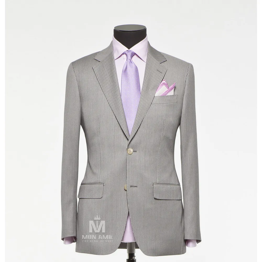 Vest đồng phục sọc xám — 1/3