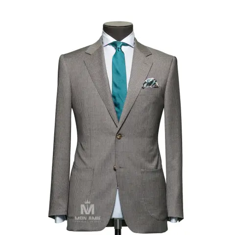 Vest đồng phục sọc xám — BARRINGTON-XH6001