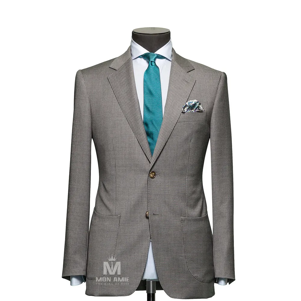 Vest đồng phục sọc xám — 1/3