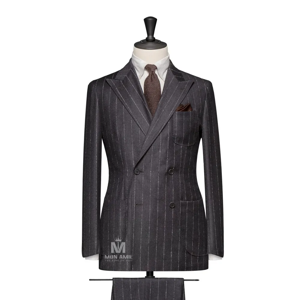 Vest đồng phục sọc xám — 1/2