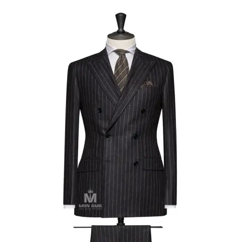 Vest đồng phục sọc xám — BARRINGTON-XH6044