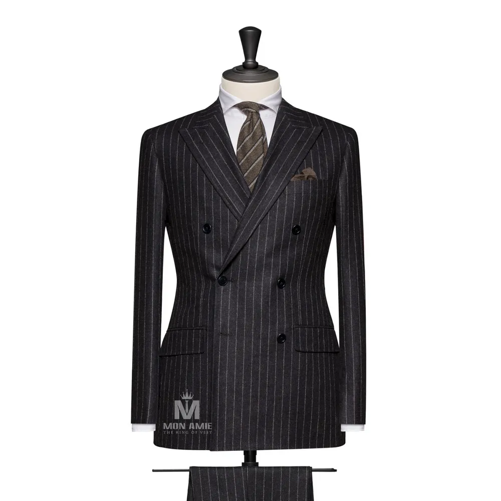 Vest đồng phục sọc xám — 1/2