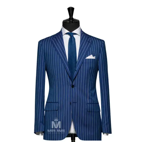 Vest đồng phục sọc xanh · 35