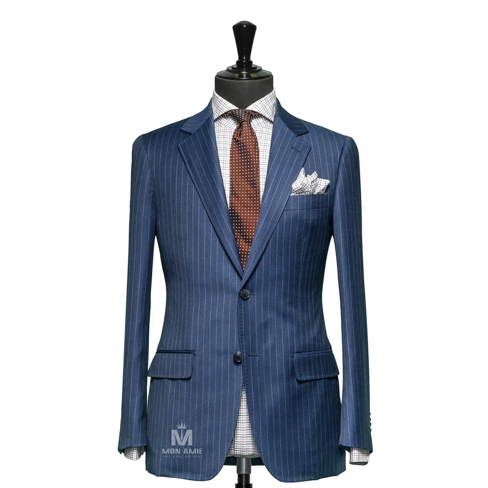 Vest đồng phục sọc xanh — 1/3