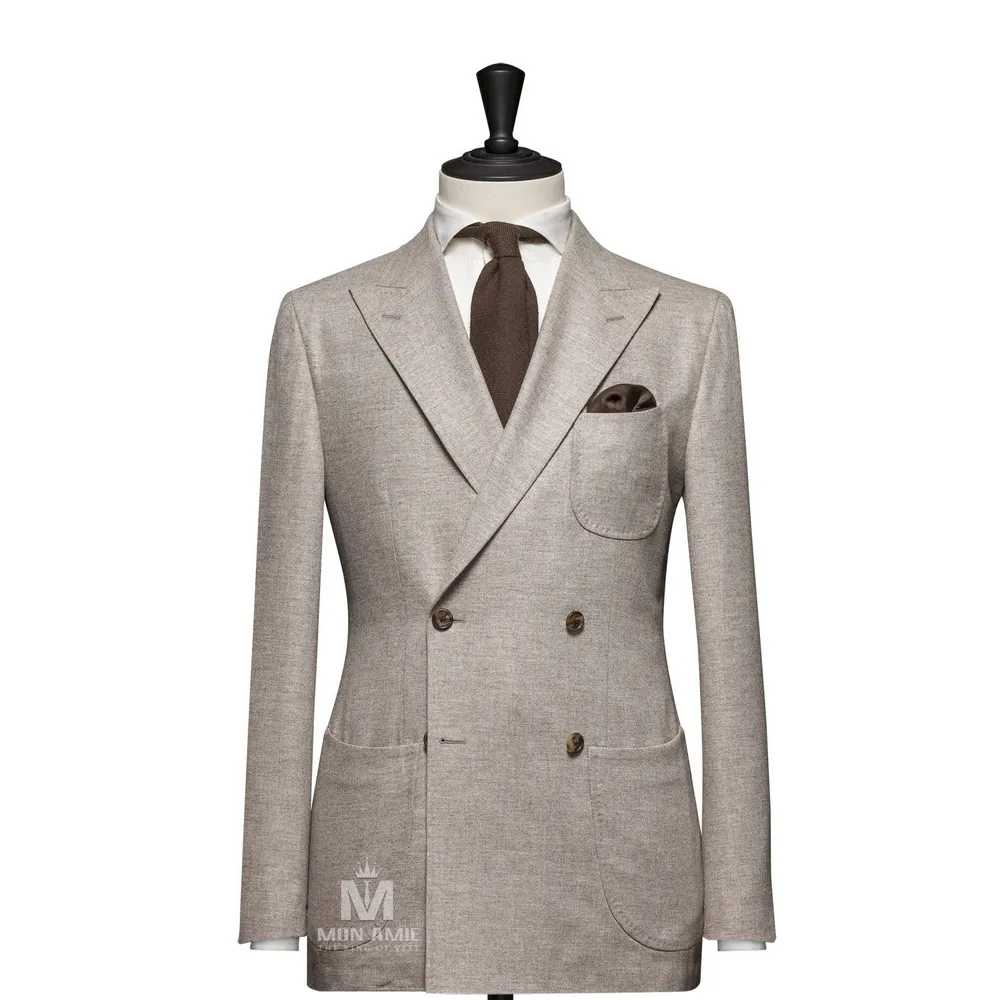Suit vest đôi màu be sáng 30999-08 — 1/3