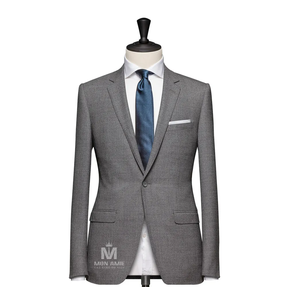 Vest đồng phục xám trơn — 1/3