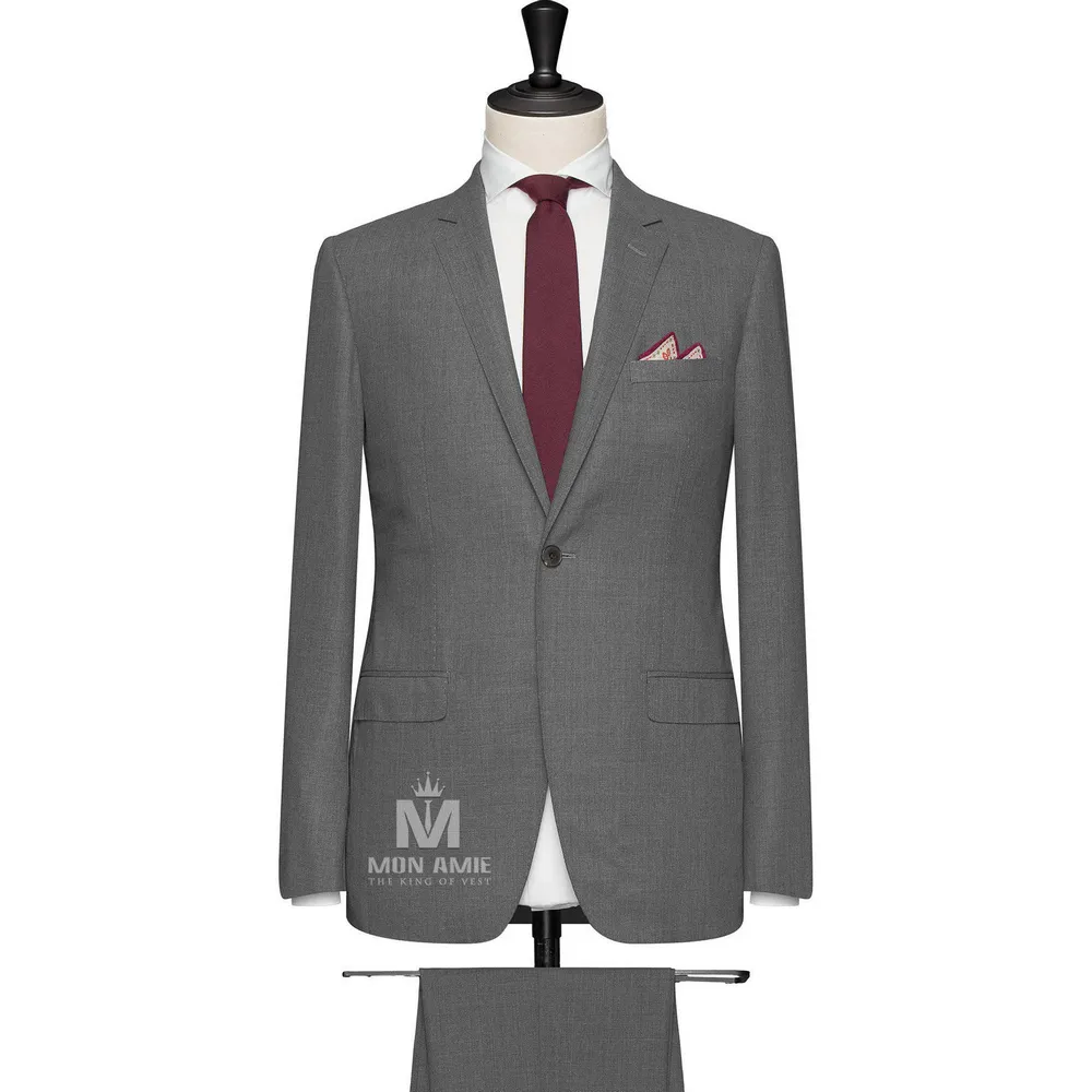 Vest đồng phục xám trơn — 1/2