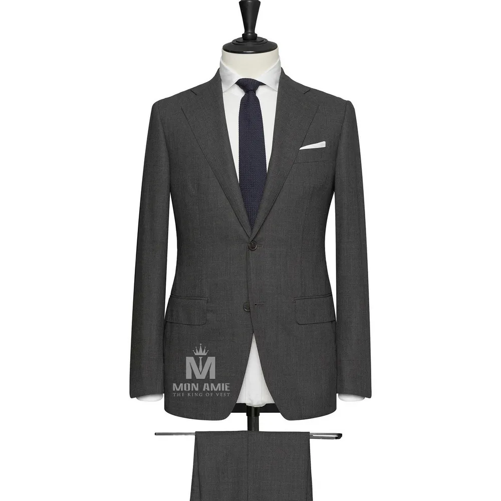 Vest đồng phục xám trơn — 1/2