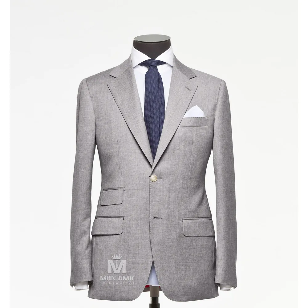 Vest đồng phục xám trơn — 1/3