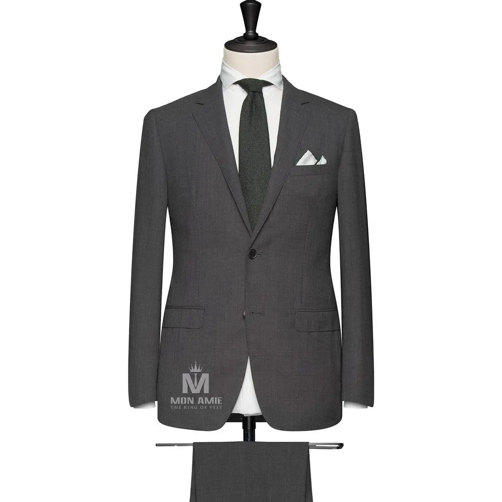 Vest đồng phục xám trơn — 1/2