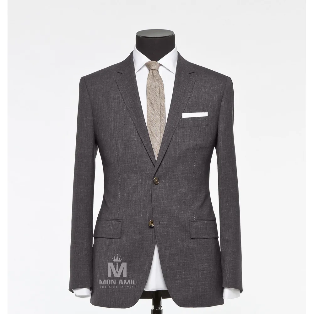 Vest đồng phục xám trơn — 1/3