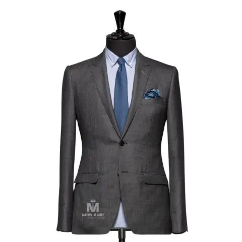Vest đồng phục xám trơn — 523711