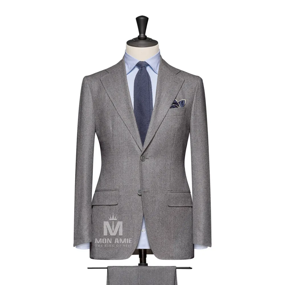 Vest đồng phục xám trơn — 1/2