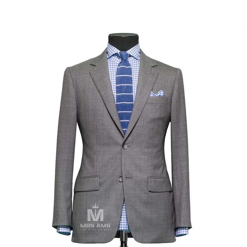 Vest đồng phục xám trơn — 1/3