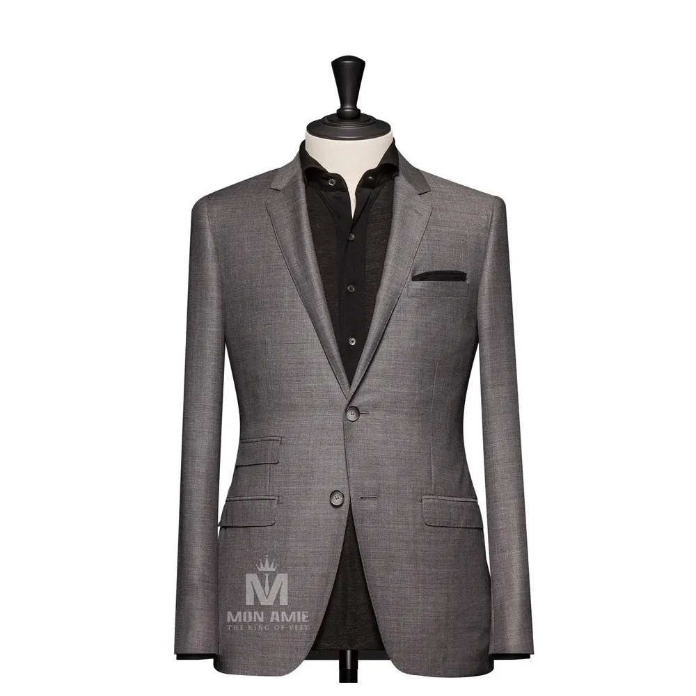Vest đồng phục xám trơn — 1/3