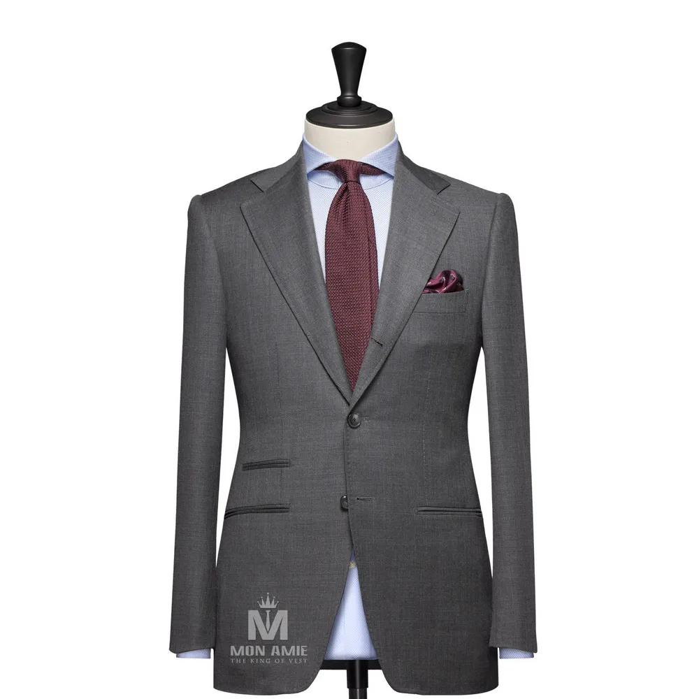 Vest đồng phục xám trơn — 1/3