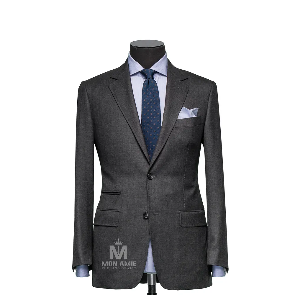 Vest đồng phục xám trơn — 1/3