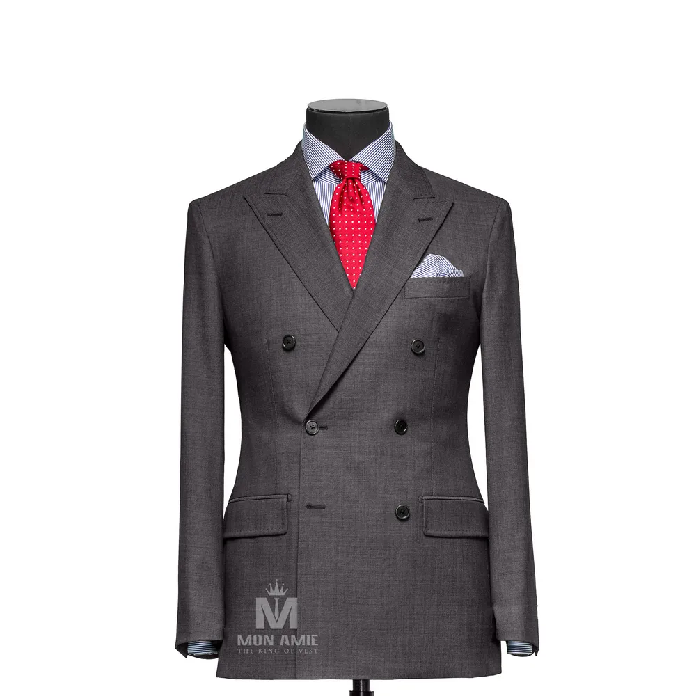 Vest đồng phục xám trơn — 1/3