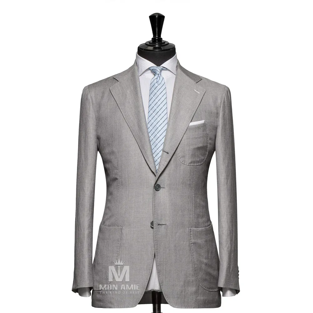 Vest đồng phục xám trơn — 1/3