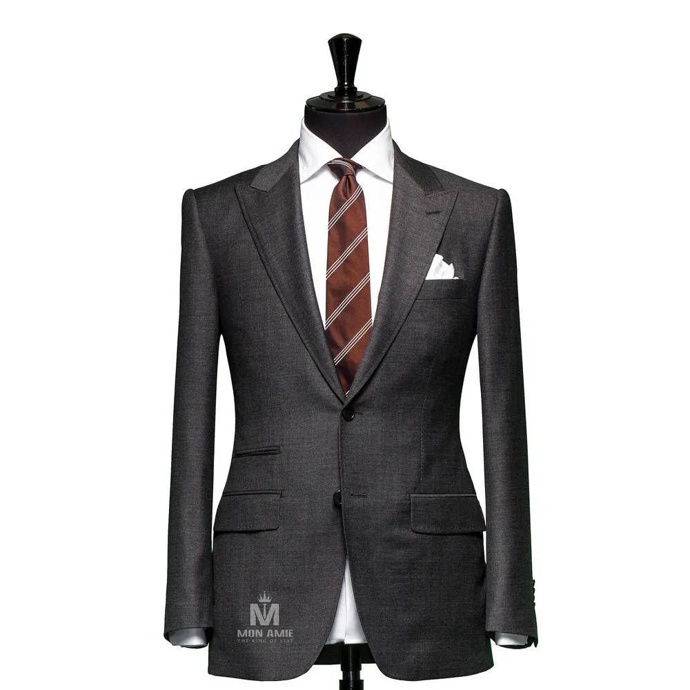 Vest đồng phục xám trơn — 1/3