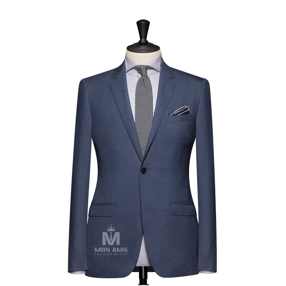 Vest đồng phục xanh navy trơn — 1/3