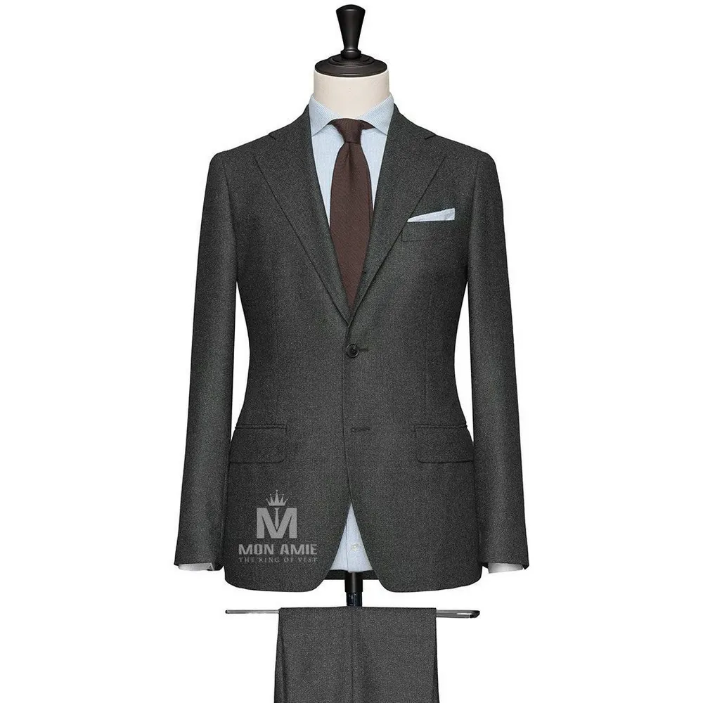 Vest đồng phục xanh rêu trơn — 1/2