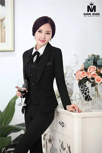 Đồng phục Vest Nữ Công Sở Màu Đen 042 — 1/1
