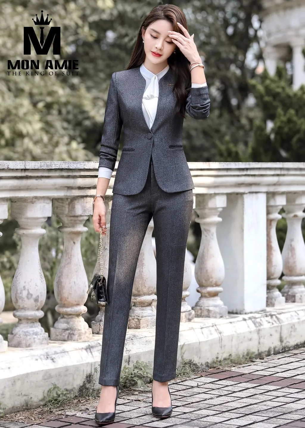 Vest nữ xám than, quần tây PN1597 — 1/4
